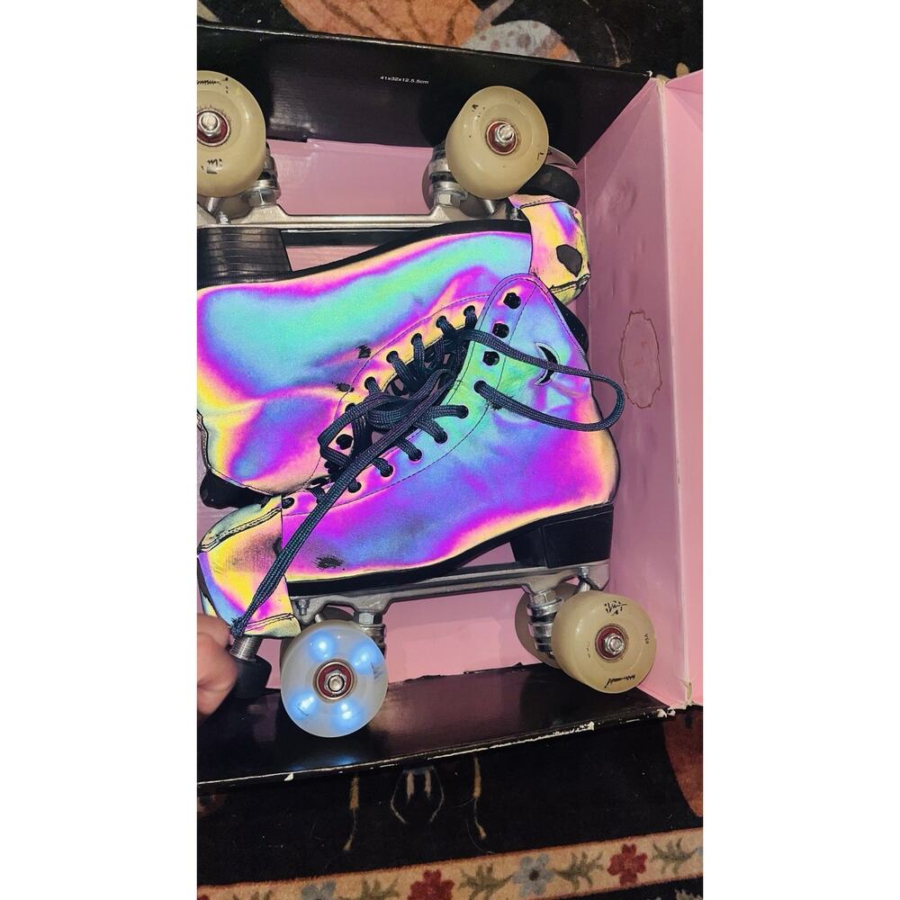 Moonlight Roller Safety Dance Roller Skate Size US 9 EU 43 Holographic Reflect